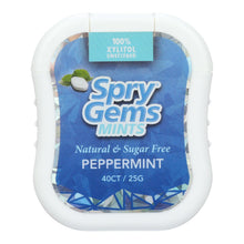 Load image into Gallery viewer, Spry Xylitol Gems - Peppermint - Case Of 6 - 40 Count
