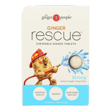 Load image into Gallery viewer, Ginger People Ginger Rescue - Strong - 24 Chewable Tablets - Case Of 10