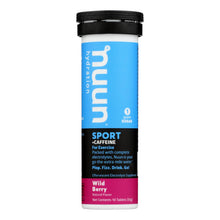 Load image into Gallery viewer, Nuun Hydration Drink Tab - Energy - Wild Berry - 10 Tablets - Case Of 8