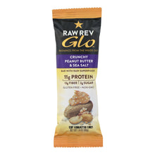 Load image into Gallery viewer, Raw Revolution Glo Crunchy Bar - Peanut Butter And Sea Salt - Case Of 12 - 1.6 Oz.