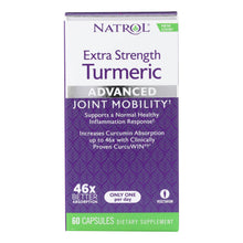 Load image into Gallery viewer, Natrol Turmeric Capsules - Extra Strength - 60 Count