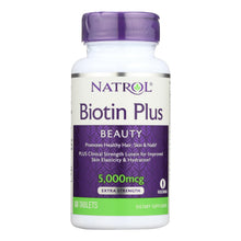 Load image into Gallery viewer, Natrol Biotin Plus With Lutein Capsules - 60 Count