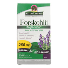 Load image into Gallery viewer, Nature's Answer Forskohlii Full Spectrum Herb Dietary Supplement - 1 Each - 60 Vcap