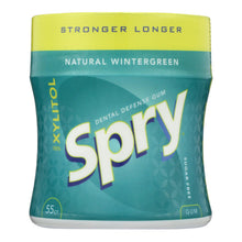 Load image into Gallery viewer, Spry Xylitol Gum - Stronger Longer Wintergreen - Case Of 6 - 55 Count