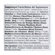 Load image into Gallery viewer, Prince Of Peace Ultra Gingko Plus Endurance Formula - With Eleuthero And Rhodiola - 10 Cc - 30 Vials
