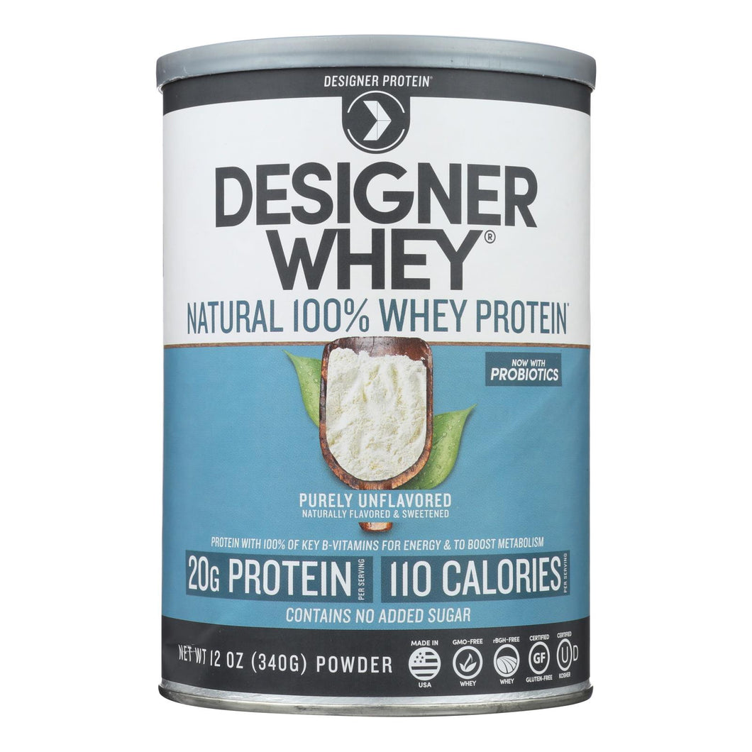 Designer Whey - Natural Whey Protein - 12 Oz