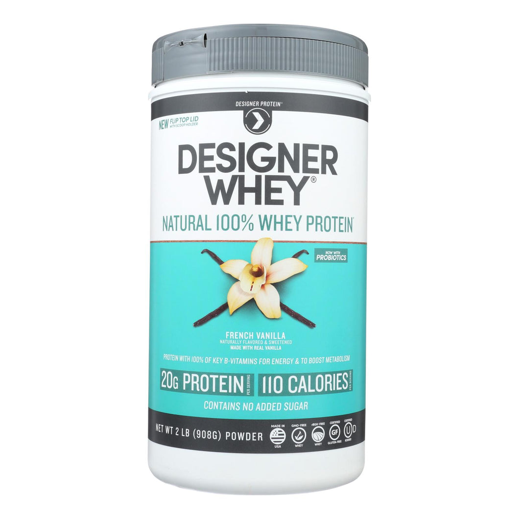 Designer Whey - Protein Powder - French Vanilla - 2 Lbs