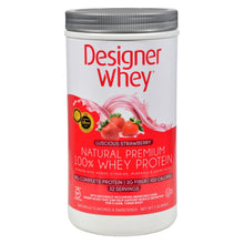 Load image into Gallery viewer, Designer Whey - Protein Powder - Strawberry - 2 Lbs
