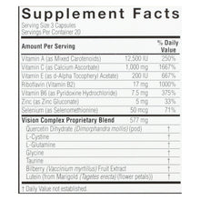 Load image into Gallery viewer, Nature's Answer - Bilberry Vision Complex Plus Lutein - 60 Vegetarian Capsules
