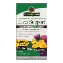 Load image into Gallery viewer, Nature's Answer - Liver Support - 90 Vegetarian Capsules
