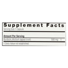 Load image into Gallery viewer, Nature's Answer - Burdock Root - 90 Vegetarian Capsules
