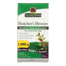 Load image into Gallery viewer, Nature's Answer - Butcher's Broom Root - 90 Vegetarian Capsules
