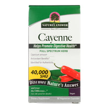Load image into Gallery viewer, Nature's Answer - Cayenne Pepper Fruit - 90 Vegetarian Capsules
