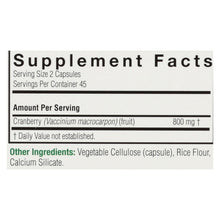 Load image into Gallery viewer, Nature's Answer - Cranberry Fruit - 90 Vegetarian Capsules
