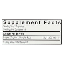 Load image into Gallery viewer, Nature's Answer - Ginger Rhizome - 90 Vegetarian Capsules
