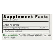 Load image into Gallery viewer, Nature's Answer - Korean Ginseng Root - 50 Vegetarian Capsules
