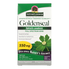 Load image into Gallery viewer, Nature's Answer - Goldenseal Root - 50 Vegetarian Capsules
