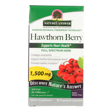 Load image into Gallery viewer, Nature's Answer - Hawthorn Berry - 90 Vegetarian Capsules
