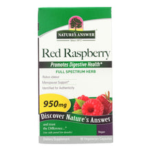 Load image into Gallery viewer, Nature's Answer - Red Raspberry Leaf - 90 Capsules
