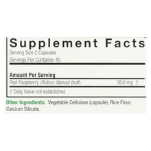 Load image into Gallery viewer, Nature's Answer - Red Raspberry Leaf - 90 Capsules

