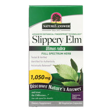 Load image into Gallery viewer, Nature's Answer - Slippery Elm Bark - 90 Vegetarian Capsules
