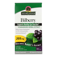 Load image into Gallery viewer, Nature's Answer - Bilberry Extract - 90 Vegetarian Capsules
