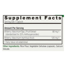 Load image into Gallery viewer, Nature's Answer - Bilberry Extract - 90 Vegetarian Capsules
