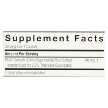 Load image into Gallery viewer, Nature's Answer - Black Cohosh Root Extract - 60 Vegetarian Capsules
