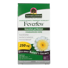 Load image into Gallery viewer, Nature's Answer - Feverfew Herb - 90 Vegetarian Capsules

