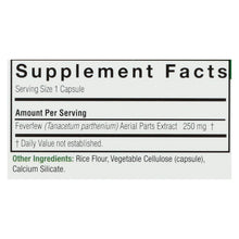 Load image into Gallery viewer, Nature's Answer - Feverfew Herb - 90 Vegetarian Capsules
