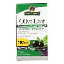 Load image into Gallery viewer, Nature's Answer - Oleopein Olive Leaf Extract - 60 Vegetarian Capsules
