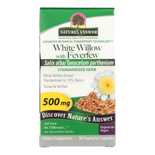 Load image into Gallery viewer, Nature's Answer - White Willow With Feverfew - 60 Vcaps

