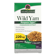 Load image into Gallery viewer, Nature's Answer - Wild Yam Root Extract - 60 Vegetarian Capsules
