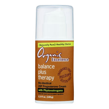 Load image into Gallery viewer, Organic Excellence Balance Plus Therapy Bio-identical Progesterone Cream With Phytoestrogens - 3 Oz
