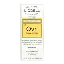 Load image into Gallery viewer, Liddell Homeopathic Letting Go Overwhelmed Spray - 1 Fl Oz
