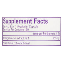 Load image into Gallery viewer, Paradise Herbs Astragalus - 60 Vegetarian Capsules
