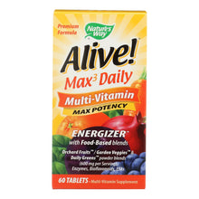 Load image into Gallery viewer, Nature's Way - Alive! Max3 Daily Multi-vitamin - Max Potency - 60 Tablets
