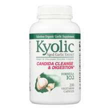 Load image into Gallery viewer, Kyolic - Aged Garlic Extract Candida Cleanse And Digestion Formula102 - 200 Vegetarian Capsules
