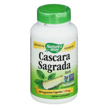 Load image into Gallery viewer, Nature's Way - Cascara Sagrada Bark - 180 Veg Capsules
