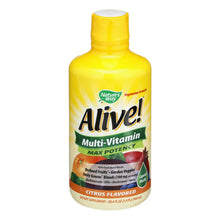 Load image into Gallery viewer, Nature's Way - Alive! Multi-vitamin - Max Potency - Citrus - 30 Fl Oz.
