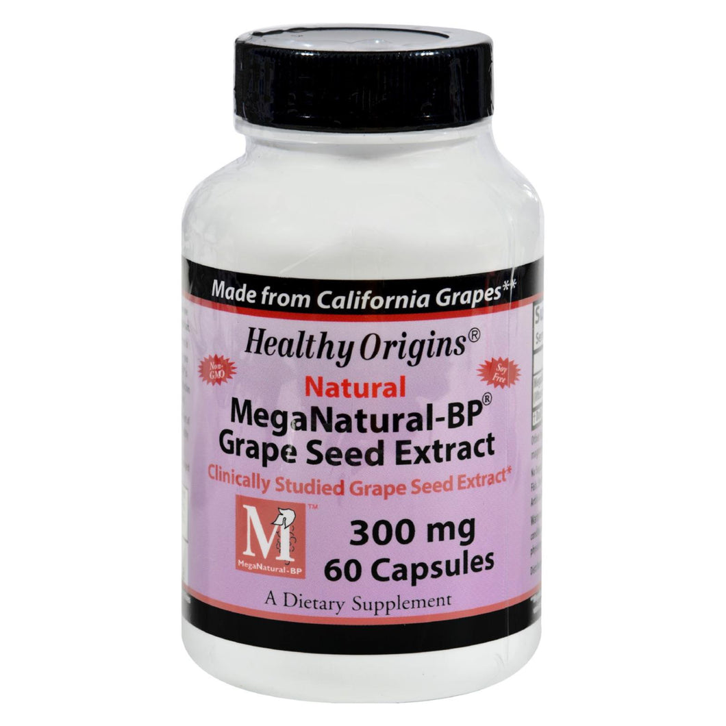 Healthy Origins Mega Natural-bp Grape Seed Extract - 300 Mg - 60 Capsules