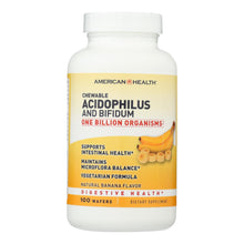 Load image into Gallery viewer, American Health - Acidophilus With Bifidus Chewable Banana - 100 Wafers
