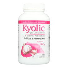 Load image into Gallery viewer, Kyolic - Aged Garlic Extract Detox And Anti-aging Formula 105 - 200 Capsules
