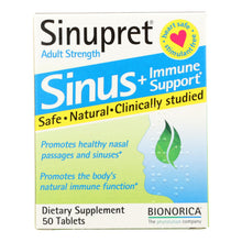 Load image into Gallery viewer, Sinupret Bionorica Sinus Immune Support Adult Strength - 50 Tablets
