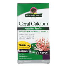 Load image into Gallery viewer, Nature's Answer - Coral Calcium Choice - 90 Capsules
