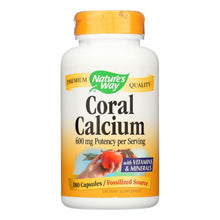 Load image into Gallery viewer, Nature's Way - Coral Calcium With 73 Trace Minerals - 180 Vcaps
