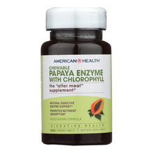 Load image into Gallery viewer, American Health - Papaya Enzyme With Chlorophyll Chewable - 100 Chewable Tablets
