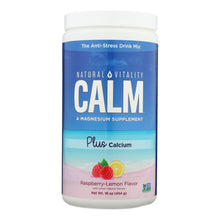 Load image into Gallery viewer, Natural Vitality Natural Calm Plus Calcium Raspberry-lemon - 16 Oz
