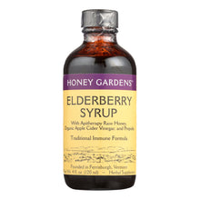 Load image into Gallery viewer, Honey Gardens Apiaries Elderberry Syrup - Apitherapy Raw Honey - Propolis And Elderberries - Cough - 4 Oz
