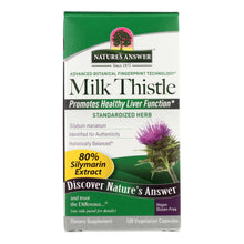 Load image into Gallery viewer, Nature's Answer - Milk Thistle Seed Extract - 120 Vegetarian Capsules
